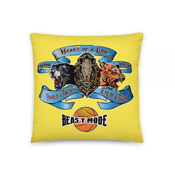 Beast Mode, Basketball  Yellow Basic Pillow