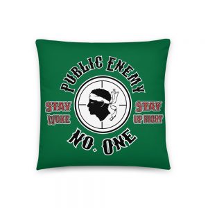 Public Enemy, Green, Basic Pillow