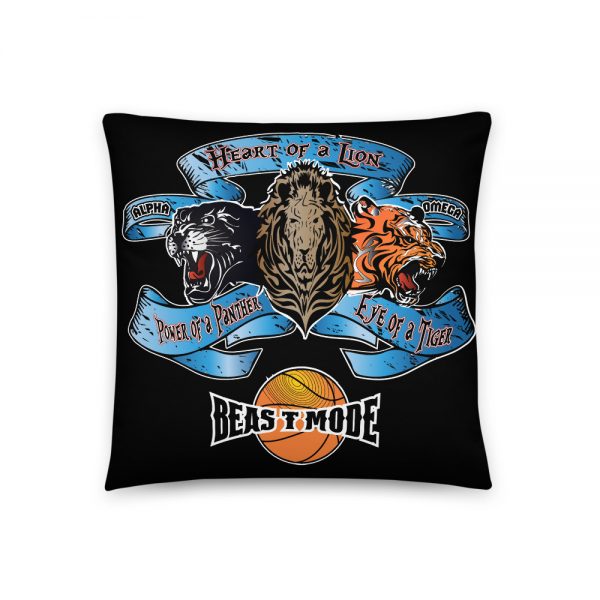 Beast Mode, Basketball, Black Basic Pillow