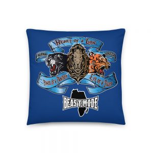 Beast Mode, Blue, Africa, Basic Pillow