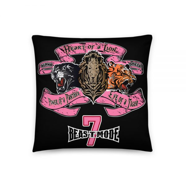 Beast Mode, #7,  Black, Basic Pillow