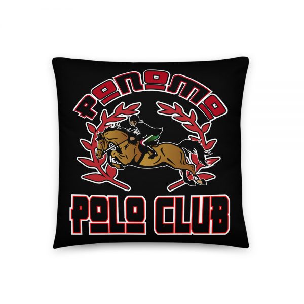 Po-No-Mo, Polo Club,Black, Basic Pillow