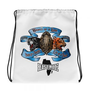 Beast Mode, Africa, Drawstring Bag