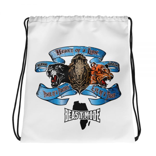 Beast Mode, Africa, Drawstring Bag