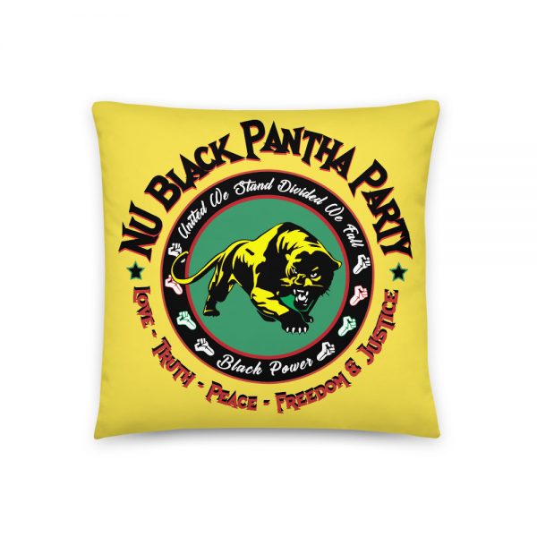 NU Black Pantha Party, Yellow Basic Pillow