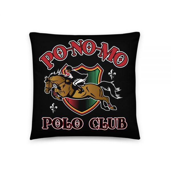 Po-No-Mo, Polo Club, Black Basic Pillow