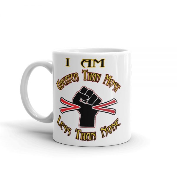 Greater Than, Power Fist, Mug