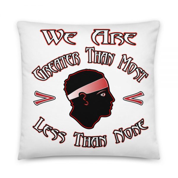 We Are Greater Than-Less Than, Basic Pillow