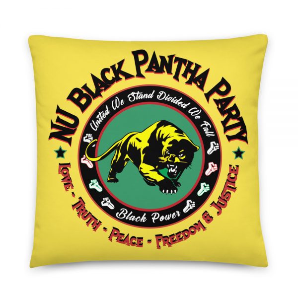 NU Black Pantha Party, Yellow Basic Pillow