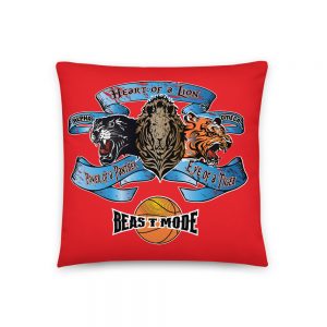 Beast Mode, Basketball Red Basic Pillow