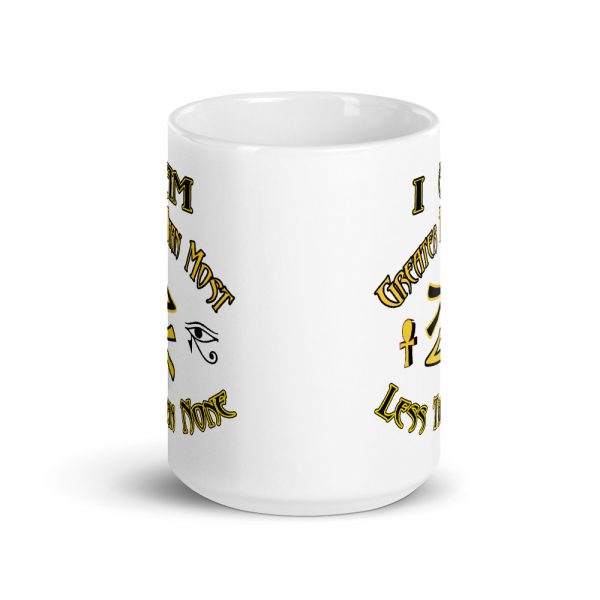 Less Than None, White, Mug