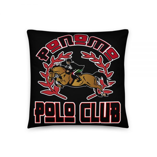 Po-No-Mo, Polo Club,Black, Basic Pillow