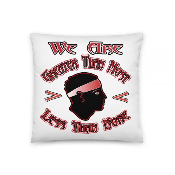 We Are Greater Than-Less Than, Basic Pillow