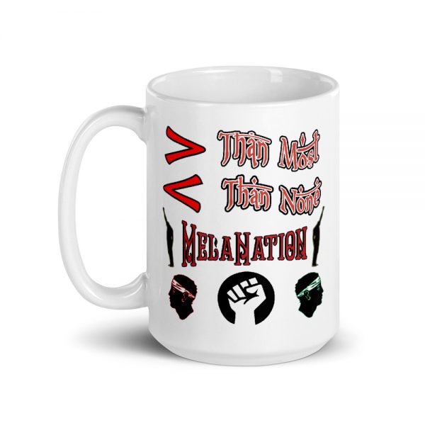 Less Than None, MelaNation, White, Mug