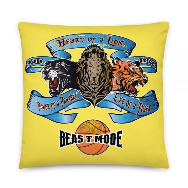 Beast Mode, Basketball  Yellow Basic Pillow