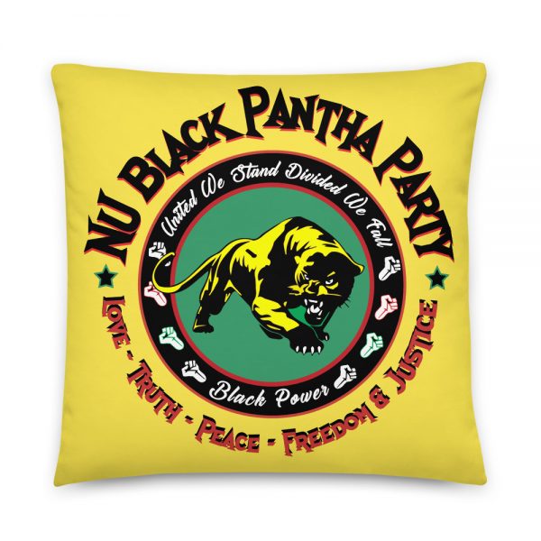 NU Black Pantha Party, Yellow Basic Pillow