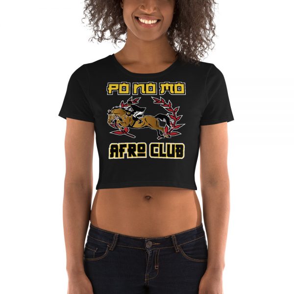 PoNoMo-Afro Club, Women’s Crop Tee