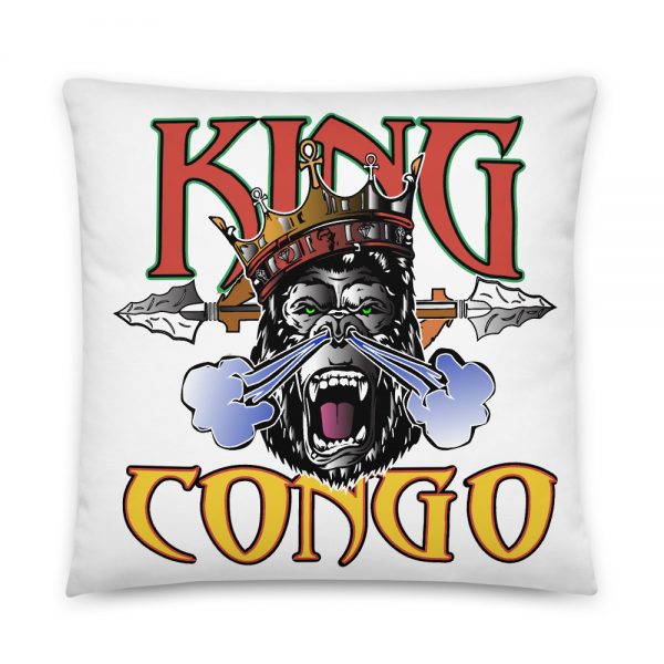 King Congo, White Basic Pillow