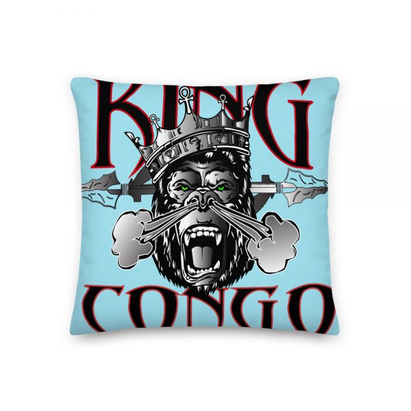 King Congo, Blue Premium Pillow