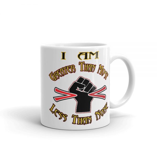 Greater Than, Power Fist, Mug