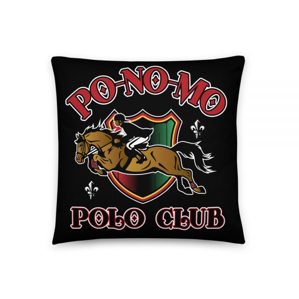 Po-No-Mo, Polo Club, Black Basic Pillow