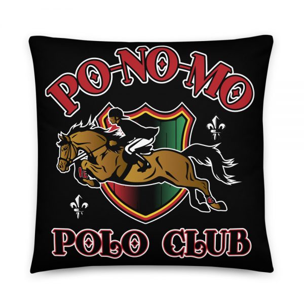 Po-No-Mo, Polo Club, Black Basic Pillow