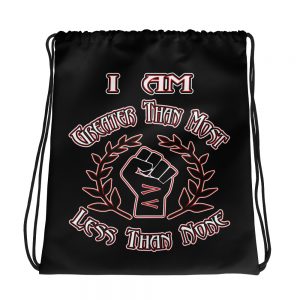 Greater/Less Than, Power Fist, Drawstring Bag