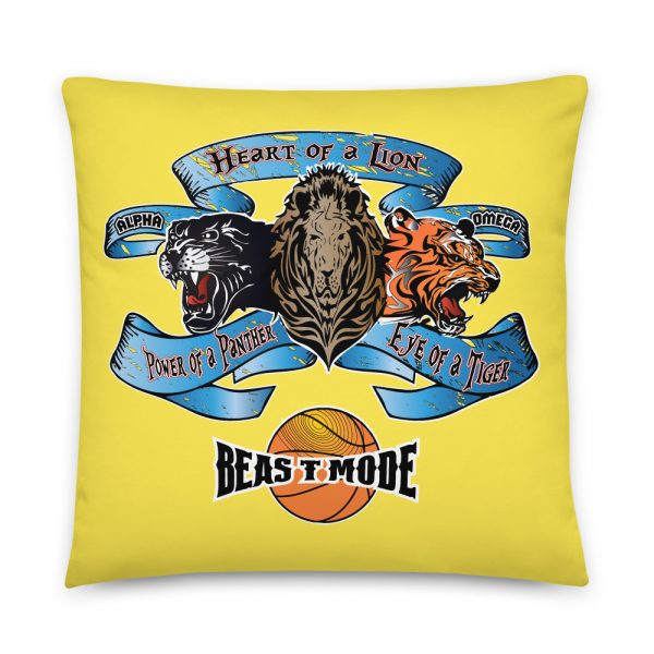 Beast Mode, Basketball  Yellow Basic Pillow