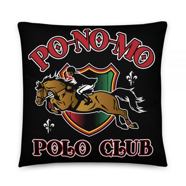 Po-No-Mo, Polo Club, Black Basic Pillow