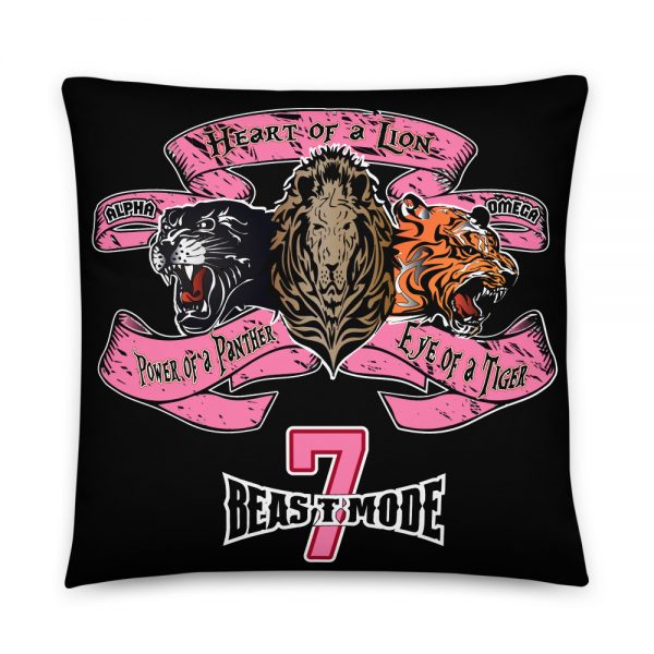 Beast Mode, #7,  Black, Basic Pillow