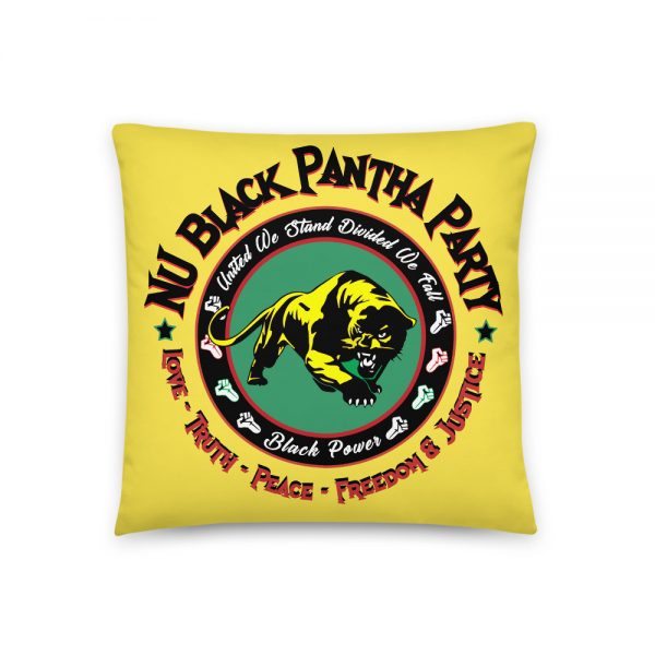 NU Black Pantha Party, Yellow Basic Pillow