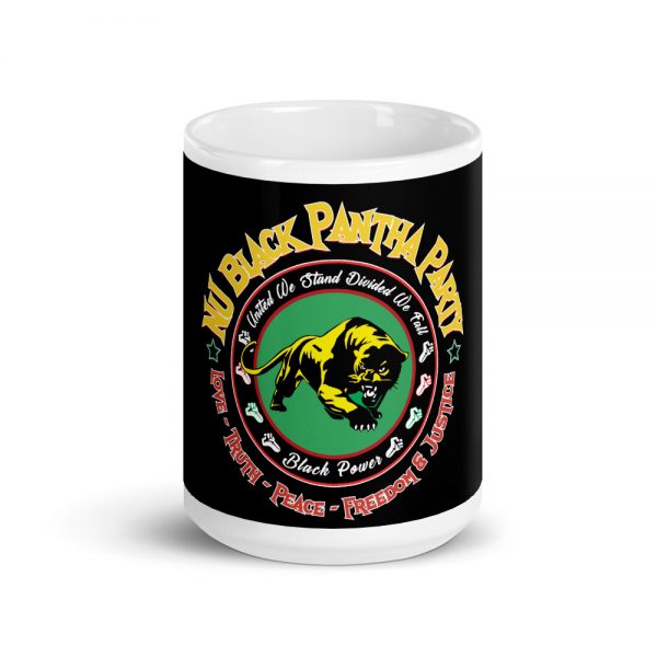 NU Black Pantha Party, Black Mug