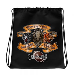 Beast Mode, Football, Drawstring Bag