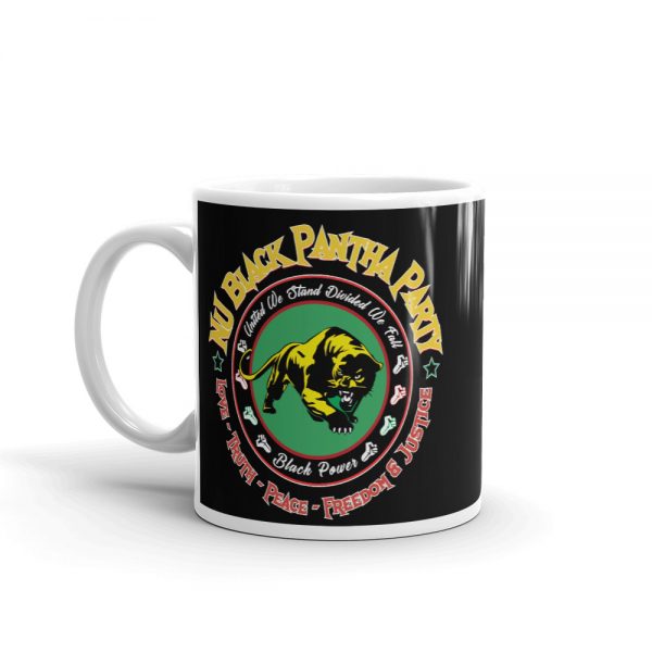 NU Black Pantha Party, Black Mug