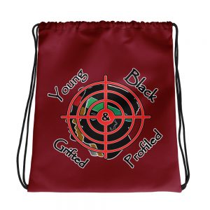 Young, Black, Profiled, Drawstring Bag