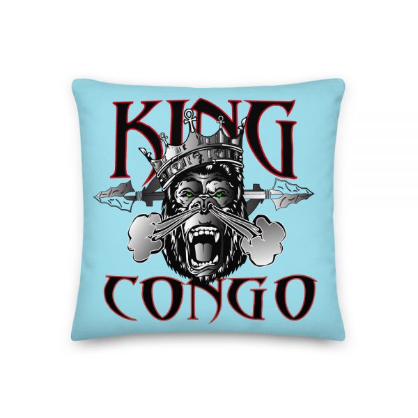 King Congo, Blue Premium Pillow