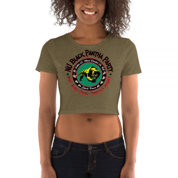 NU Black Pantha, Women’s Crop Tee