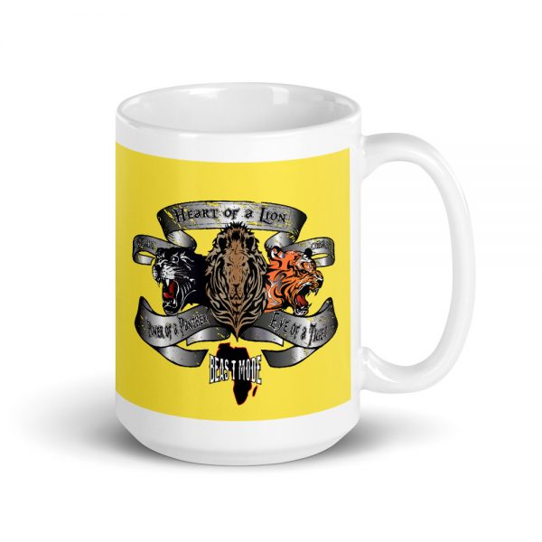 Beast Mode, Africa, Yellow Mug