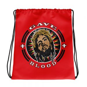 Gave Blood, Red Drawstring Bag