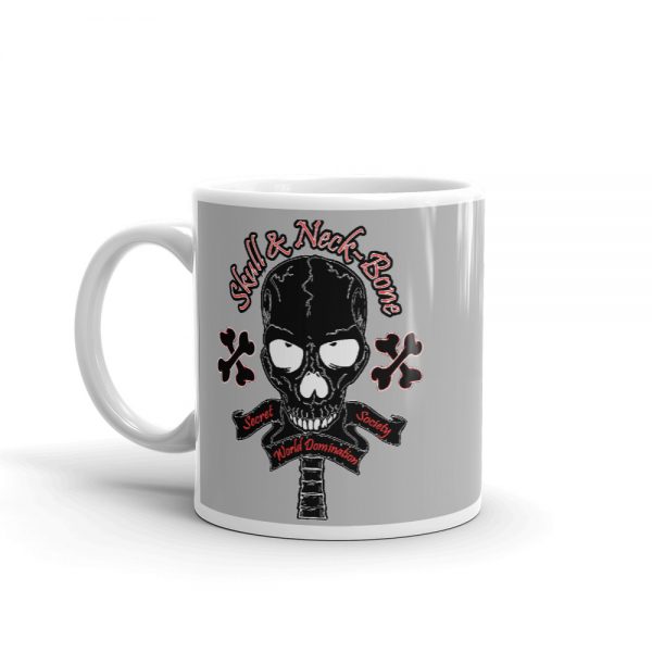 Skull and Neck Bone, Grey, Mug