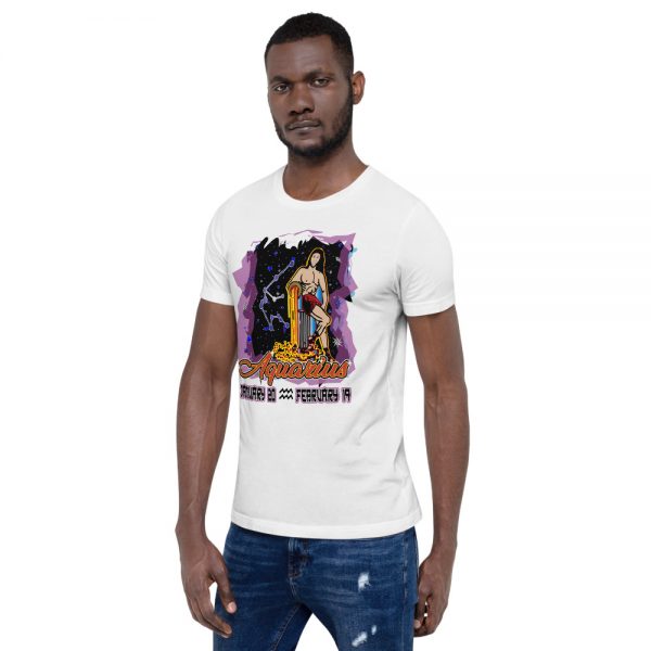 Aquarius Short-Sleeve Unisex Zodiac T-Shirt