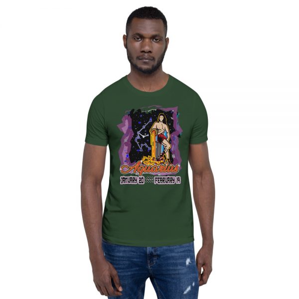 Aquarius Short-Sleeve Unisex Zodiac T-Shirt