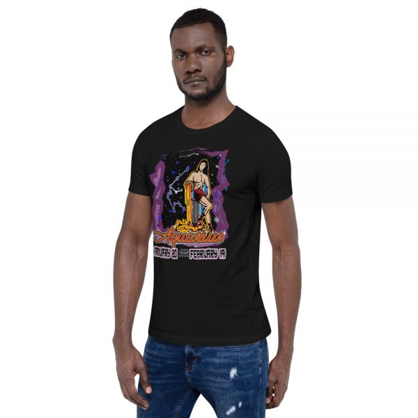 Aquarius Short-Sleeve Unisex Zodiac T-Shirt