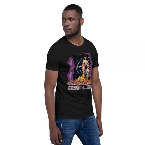 Aquarius Short-Sleeve Unisex Zodiac T-Shirt