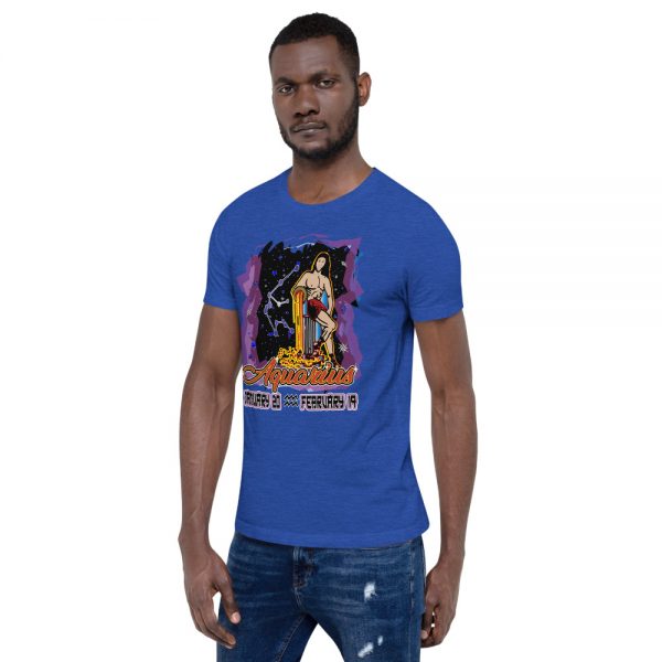 Aquarius Short-Sleeve Unisex Zodiac T-Shirt