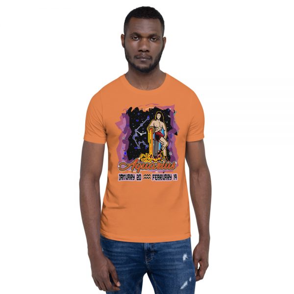 Aquarius Short-Sleeve Unisex Zodiac T-Shirt