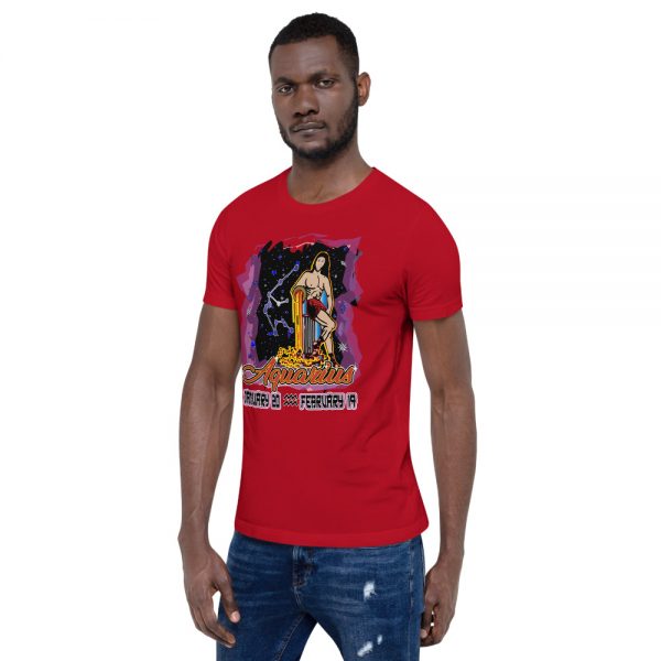 Aquarius Short-Sleeve Unisex Zodiac T-Shirt