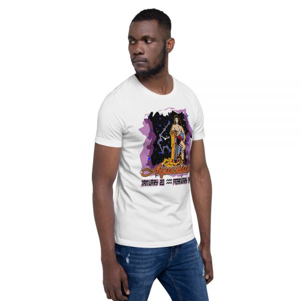 Aquarius Short-Sleeve Unisex Zodiac T-Shirt