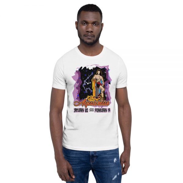 Aquarius Short-Sleeve Unisex Zodiac T-Shirt