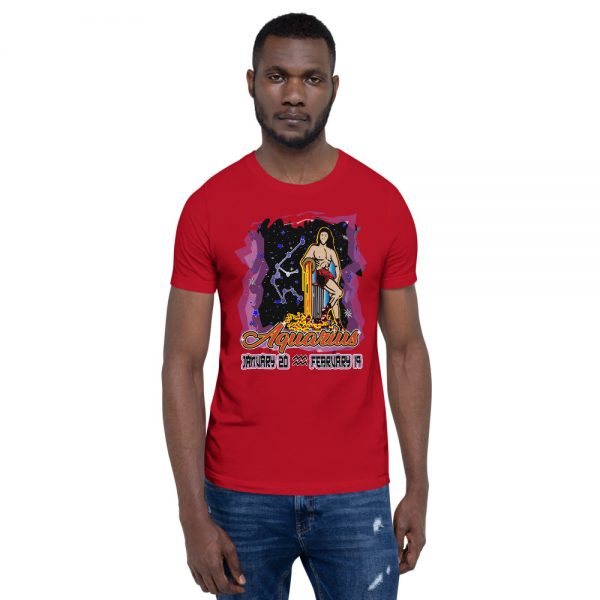 Aquarius Short-Sleeve Unisex Zodiac T-Shirt